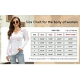 thumbnail image 2 of Sherrylily Women Waffle Knit Henley Tops Casual Long Sleeve V Neck Pullover XS-XL, 2 of 7