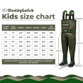 DaddyGoFish Chest Waders for Kids and Adults, Fishing and Hunting Waders with a Pocket and a