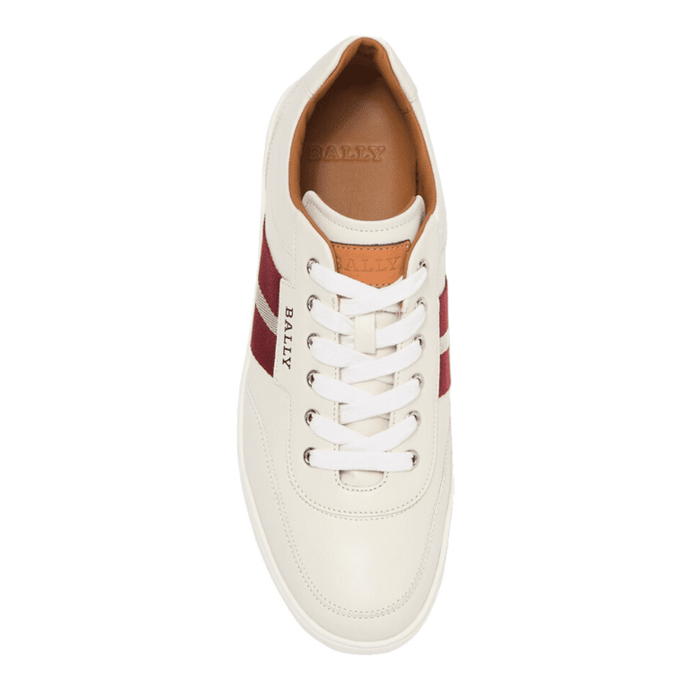 Bally Oriano Men s 6240315 White Leather Sneaker MSRP 565 NEW 10