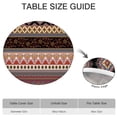 thumbnail image 6 of Colorful Boho Style Floral Print Tablecloth - Elastic Hem Round Table Cover for Patio Party Decor - Fits 52-56 Inch Tables, 6 of 7