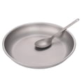 thumbnail image 4 of Vjnyvs Titanium Round Plate Ultralight Camping Plate Outdoor Dinner Plate for Camping Barbecue Hiking Backpacking Home Kitchen, 4 of 6