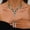 Green, variant on Women's Crystal Necklace and Earrings Jewelry Set Water Drop Pendant Clavicle Chain Wedding Bridal Banquet Jewelry Accessory Party Holiday Gift
