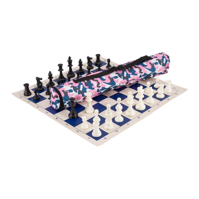 Juego de ajedrez combinado, carcaj con triple peso, ajedrez estadounidense, rosa
