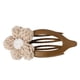 thumbnail image 2 of Pinza de ganchillo para el pelo: coletero de flores tejidas para mujer con cabello fino y grueso - Horquillas para medio moño - Pasador de pelo de fijación fuerte - Accesorios de playa hawaianos, 2 of 6