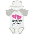 thumbnail image 3 of Inktastic My Godmother Loves Me Hearts Girls Baby Bodysuit, 3 of 5
