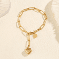thumbnail image 2 of bracelet Ajustable Chaîne en Fil de Fer 14K avec Boucle Déployante, 2 of 3