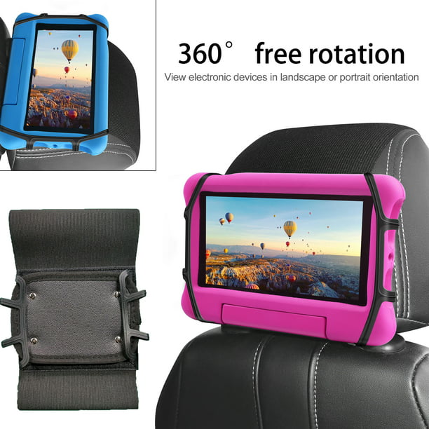 2 Pack Organisateur de banquette arrière de voiture, protecteurs de dossier  de siège d'auto pliables avec support de tablette à écran tactile