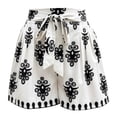 thumbnail image 4 of Women's Shorts Graphic Printed Baggy Tie High Waist Wide Leg Lightweight Summer Beach Pull On Bottoms, 4 of 4