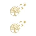 thumbnail image 3 of Wweixi Easy To Install Tree Of Life Wall Decor Exquisite Round Metal Sculpture Tree Of Life Wall Decoration Strong And Durable gold 30cm 2Set, 3 of 6