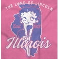 thumbnail image 2 of Illinois IL State Pride Betty Boop Women Plus Size Graphic Tee Tees Brisco Brands 2X, 2 of 5