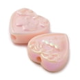 thumbnail image 3 of 200pc Opaque Acrylic Beads Iridescent Heart Mixed Color 21x21.5x9mm Hole: 3.4mm, 3 of 3