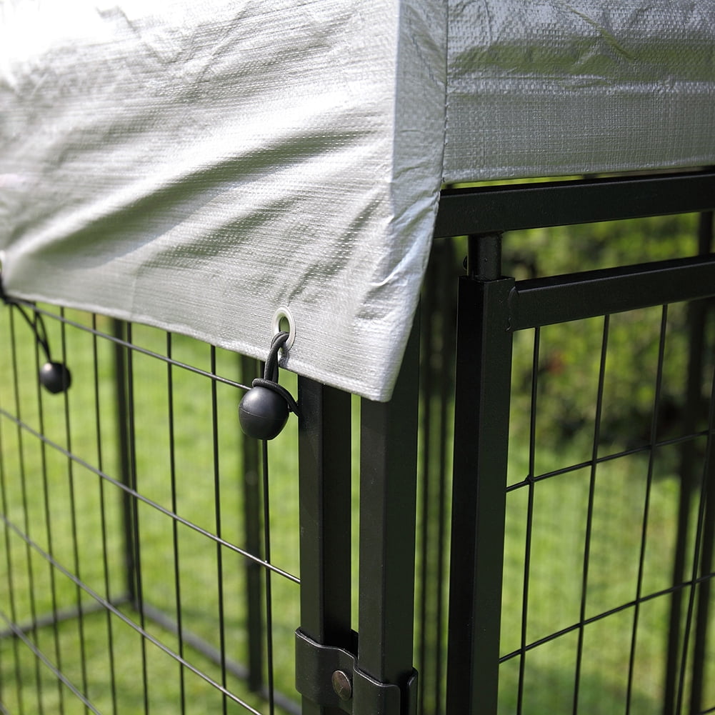 Kadyn Dog Kennel with Roof Cover Heavy Duty Dog Crate for Medium and Large size Dogs, Black (Sandblasted) Kadyn Dog Kennel with Roof Cover Heavy Duty Dog Crate for Medium and Large size Dogs, Black (Sandblasted)