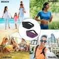 thumbnail image 3 of NKZNKZ 2 Pack Fanny Packs for Men and Women Waist Bag with 3-Zipper Pockets Bum Bag Waist Pack Water Resistant Sports Waist Pack Bag Bum Bag for Running, Travel, Walking, Hiking BLACK*2, 3 of 8