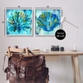 thumbnail image 3 of Stupell Industries Blue Sea Life Abstraction Animals & Insects Painting White Framed Art Print Wall Art, 24 x 24, Set of 2, 3 of 9
