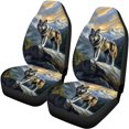 thumbnail image 5 of Pzuqiu Rainbow Heart Car Seat Covers 3 PCS, Car Seat Covers Full Set Polyester Fabric Breathable Full Surround for most Cars Truck Sedans, 5 of 10