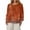 #02Orange, variant on Women Vintage Floral Border Print Blouses Loose Crew Neck 3/4 Sleeve Lightweight Casual Shirts Retro Distressed Botanical Printed Tunic Tops for Daily Vacation Green L