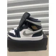 thumbnail image 4 of Sizes 11-15 A i r-Jor-dan 1 SE Mid Black White Metallic Silver missing box lid !!, 4 of 6