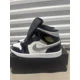 thumbnail image 4 of Sizes 11-15 A i r-Jor-dan 1 SE Mid Black White Metallic Silver missing box lid !!, 4 of 6