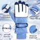 thumbnail image 5 of Guantes de Invierno Impermeables para Niños MoKo con Puños Elásticos Azules Talla M, 5 of 7