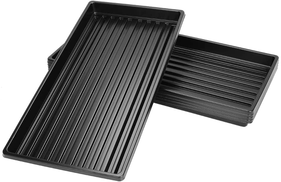 10 Strong Plant Growing Trays - Durable Without Holes Reusable and Recycla... 