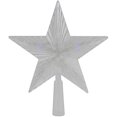thumbnail image 1 of wonima02 8" Pre-Lit Clear Crystal Star Christmas Tree Topper - Multicolor LED Lights, 1 of 1