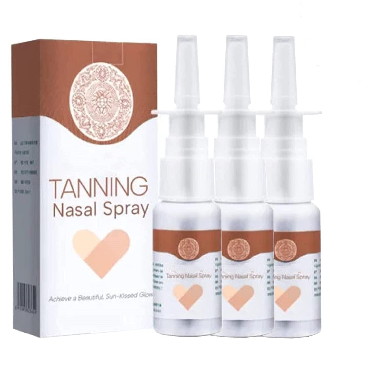 Tanning nasal spray, sunless spray, dark brown dry spray, sunless spray