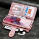 thumbnail image 3 of For iPhone 17 Pro Phone Case PU Leather Zipper Wallet Detachable Cover -, 3 of 5