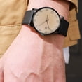 thumbnail image 4 of Reloj Para Hombre, Reloj De Cuarzo Con Cara Grande, Calendario, Fecha, Correa De Cuero PU, Vidrio Mineral Para Negocios, 4 of 7
