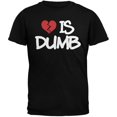 thumbnail image 1 of Love is Dumb Black Adult T-Shirt, 1 of 1