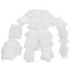 thumbnail image 5 of Traje Ghillie con bolsa de almacenamiento, chaqueta, traje de bosque, pantalones ligeros, sombrero, uniforme. blanco, 5 of 9