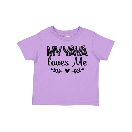 

Inktastic My Yaya Loves Me Scandinavian Gift Toddler Toddler Girl T-Shirt