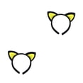 thumbnail image 2 of Minnieouse Accesorios para el cabello sencillos para todas las edades - Diadema con pinza para el cabello súper linda, duradera y cómoda, negra Negro+Amarillo 2piezas, 2 of 6