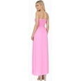 thumbnail image 2 of HAPPY BAY Women's Solid Smocked Top Maxi Evening Slit Dress Casual Strapless Tube Dresses for Women One Size Magenta, Solid, 2 of 3