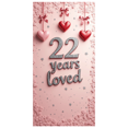 thumbnail image 3 of LUUFILx Celebration Backdrop Banner 22 Years Loved Anniversary Decorations for Party Supplies Photography Props Valentine's Day Event Background Decor, 3 of 8