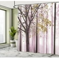 thumbnail image 4 of Movie Theater Shower Curtain, Scratched Film Strips Vintage Movie Frame Pattern Grunge Illustration, Cloth Fabric Bathroom Decor Set with Hooks,  Beige Brown White, 4 of 4