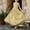 Yellow, variant on Girls' Satin Sleeveless Dress with Large Back Bow, Stylish formal wear for weddings, recitals and fancy events, 0-13 Years Beige 11-12 Years