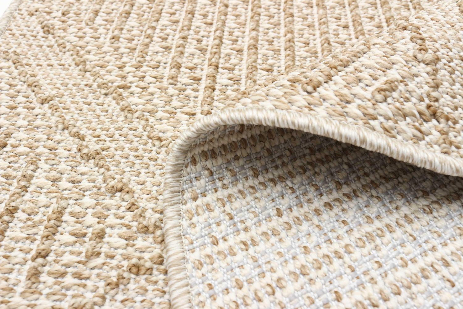 ECARPET Jute Style Area Rug for Bedroom, Living Room, Dining Room Tosca Collection