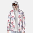 thumbnail image 2 of Sikiie Lavender Flowers Print Adult Sun Protection Hoodie, Long-sleeved Quick-drying Sun Protection Clothing, Suitable for Fishing, Swimming and Outdoor Activities-XX-Large, 2 of 7