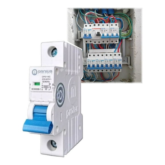 Pastilla Interruptor Termomagnético Riel-din 110v Omnium
