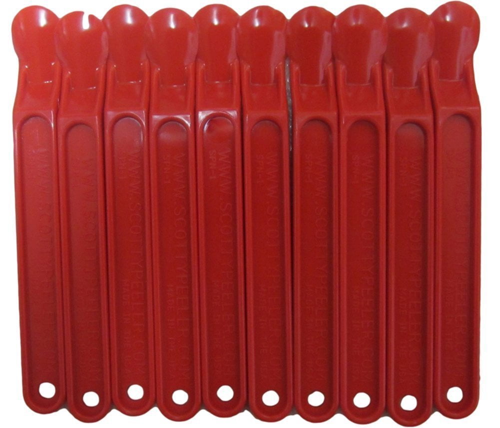 Scotty Peeler White (Pack Of 10) - Original Sticker & Label Remover Tool, Non-Stick, Made In USA