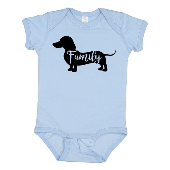 Inktastic Family Dog Short Haired Dachshund Boys or Girls Baby Bodysuit