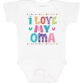 thumbnail image 3 of Inktastic I Love My Oma Granddaughter Girls Baby Bodysuit, 3 of 5