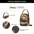 thumbnail image 4 of FORMRS Crossbody Bag for Women Quilted Travel Shoulder Cell Phone Purse with Chain Strap Handbag, Orange Halloween Cat, 4 of 7