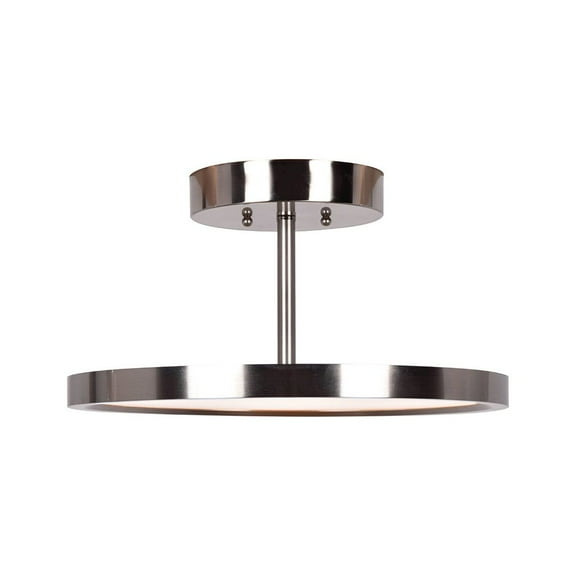 Access Lighting LED Semi-Flush in Brushed Steel Color