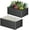 6*3*1.5FT Dark Gray 2 Pack, variant on Galvanized Raised Garden Bed,Outdoor Planter Box Metal Patio Kit,Outdoor Rectangular Metal Planter,Planting Bed for Vegetables Flowers Herb