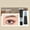 Light brown, variant on Erna Semi Permanent Professional Henna Eyebrow Hair Dye 15 Minute Fast Easy Dye Hair Dye Eyebrow Hair Dye Cosmetics Gel Eyelash Set,Dark brown,A