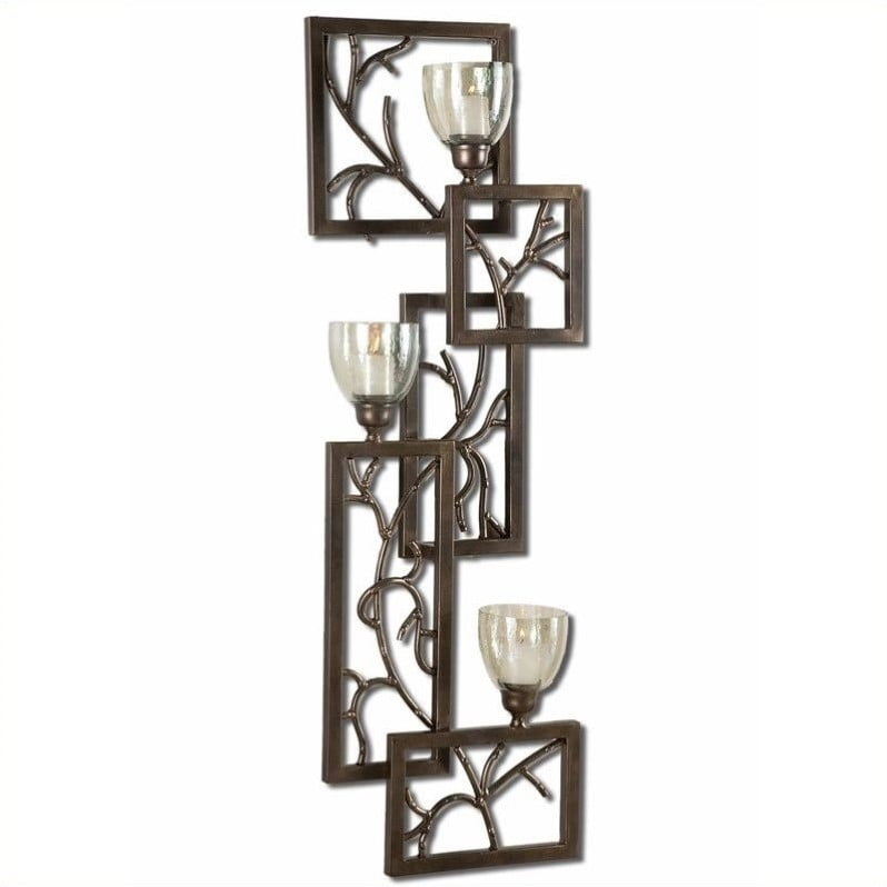 Uttermost Iron Branches Metal Wall Sconce in Dark Bronze