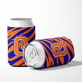 thumbnail image 5 of Letter Q Initial Tiger Stripe - Blue Orange  Can or Bottle Hugger, 5 of 5