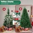 thumbnail image 5 of KANCOKIT Pre-Lit Christmas Tree White Snow Flocked Holiday Decoration with LED Lights, 5 of 14