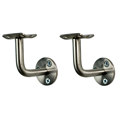 thumbnail image 1 of Ballet Barre Mounting Bracket (Pair) - Open Style Ballet Bracket for Home Studio Ballet Barre - USA Made 2 Ballet Brackets Included for 1.5" to 2.0" Diameter for Wooden Ballet Barre System (Silver), 1 of 5